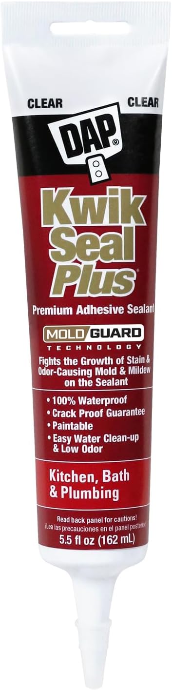 Sellador Adhesivo DAP Kwik Seal Plus Transparente 5.5 oz