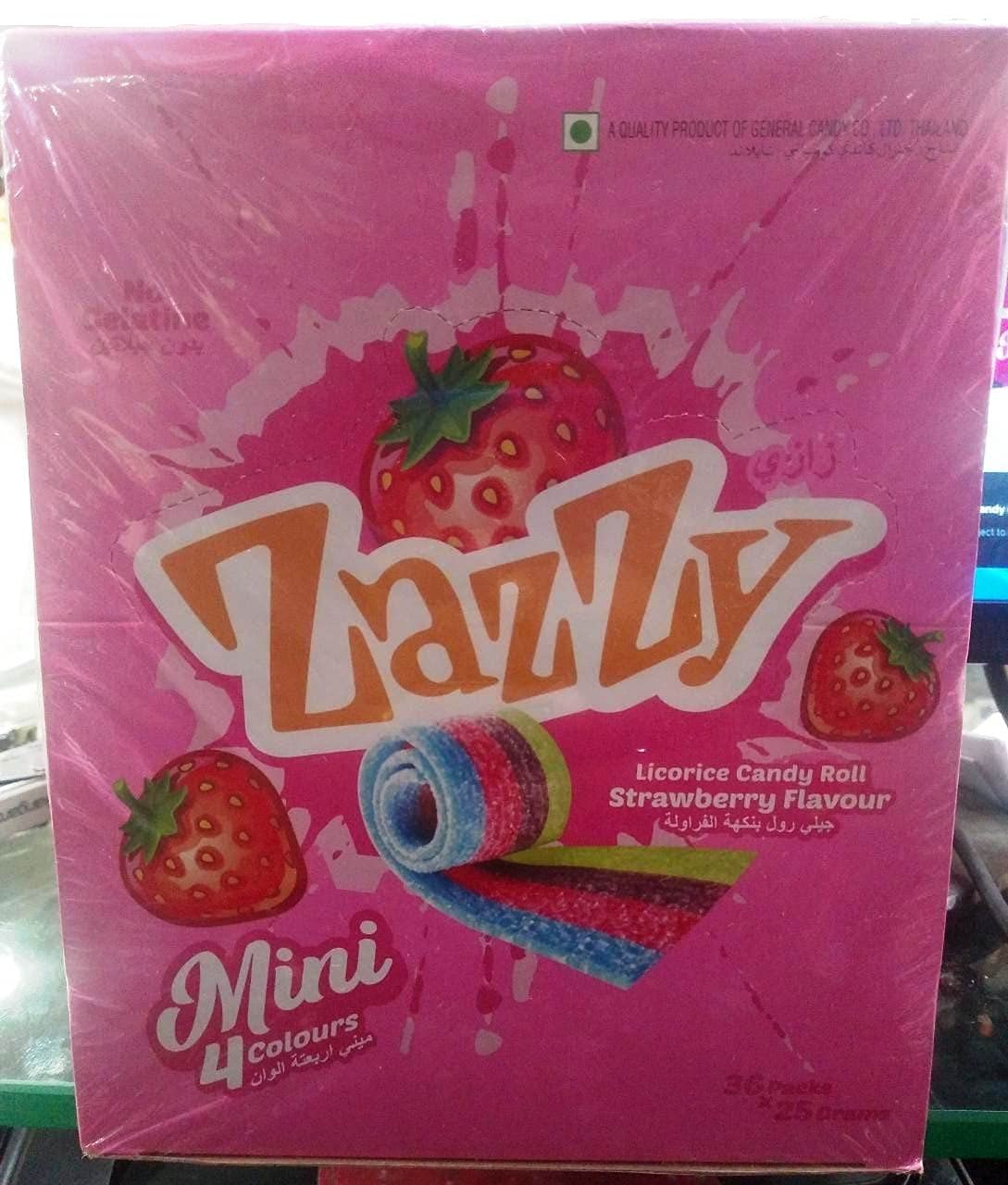 ZAZZY LICORICE CANDY ROLL STRAWBERRY FLAVOUR MINI 4 COLOURS 36 PIECES BOX,900G (B09HMHZ4FB) Amazon Price History, Amazon Price Tracker