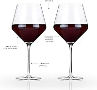 Vista 4 de Viski, copas de champaña de vidrio., Raye Burgundy copas, 9.5", Transparente