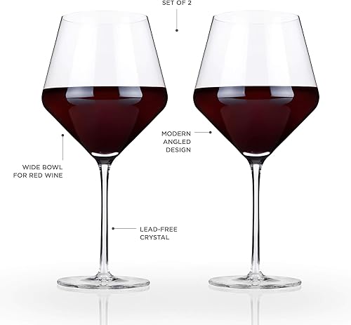 Vista 4 de Viski, copas de champaña de vidrio., Raye Burgundy copas, 9.5", Transparente