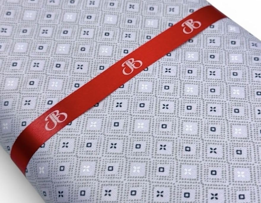 Image of JHABAK'S Unstitched Print Shirt Fabric for Men - Polycotton Material - 2.25Meter Shirt Piece Cloth