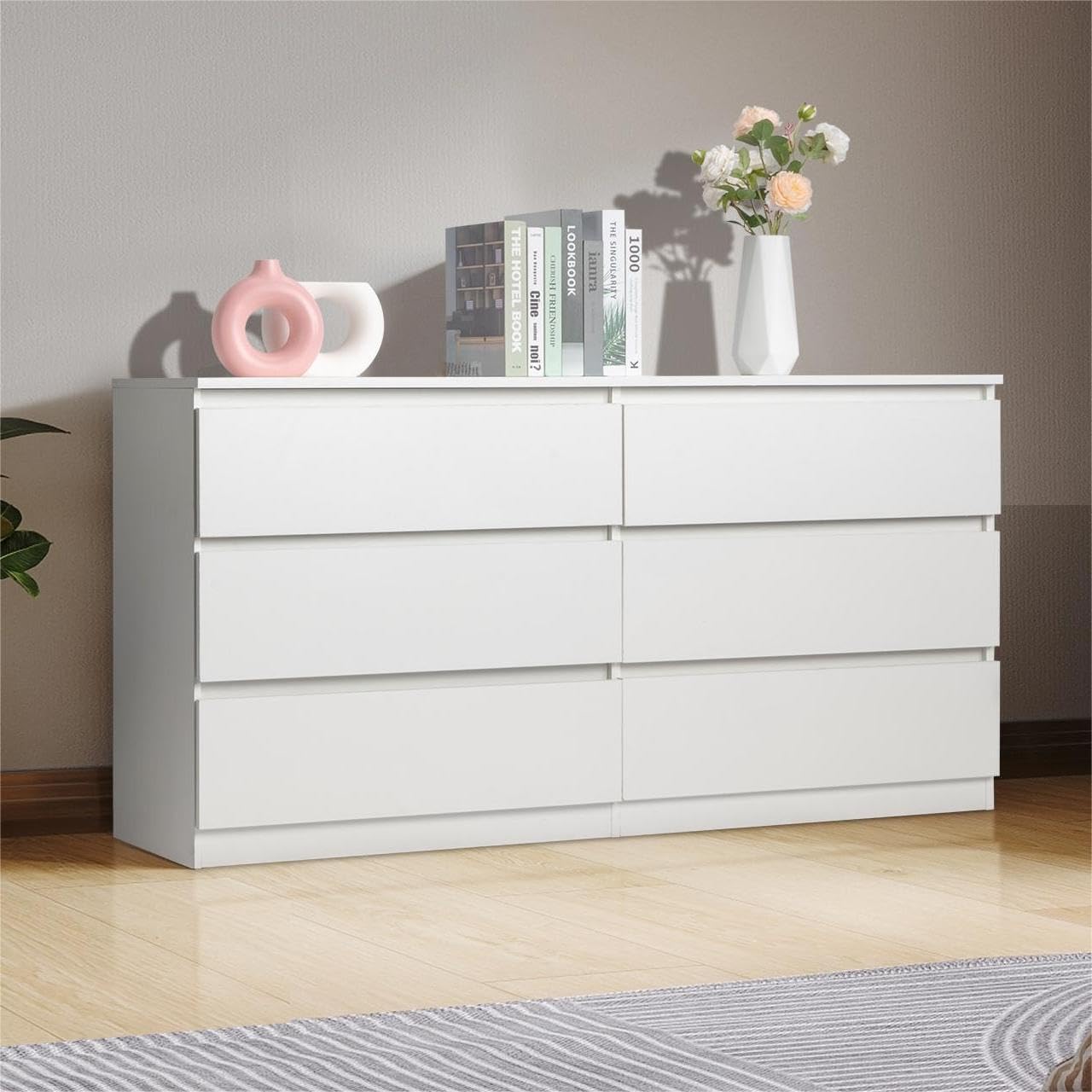 White Nursery Dresser with Soft Close Drawers