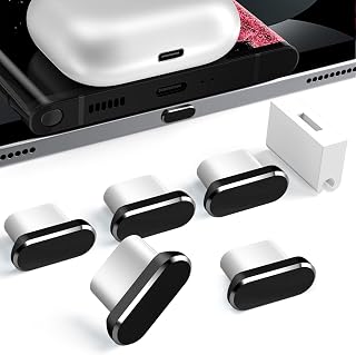 USB Type C Anti Dust Plug, TITACUTE Cover Cap 5-Pack Plugs Port Caps Protectors for iPhone 15 Pro Max 15 Plus Samsung A53 A54 S23 S22 S21 S20 FE Galaxy Z Flip Fold 5 Google Pixel 7 6 6a 7a OnePlus 11
