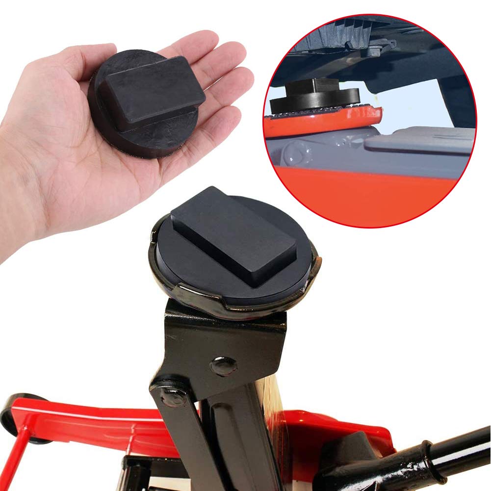 YIXISI 2 PCS Universal Jack Pad Adapter Compatible with BMW & Mini, Frame Rail Pinch Welds Protector, Jack Pad Square Polyurethane — view 4