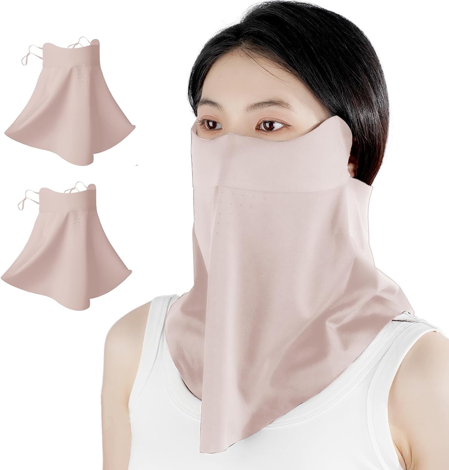 UV Sun Protection Face Mask with Neck Coverage UPF 50+ Face Shield Breathable Design for Summer Outdoor Activities