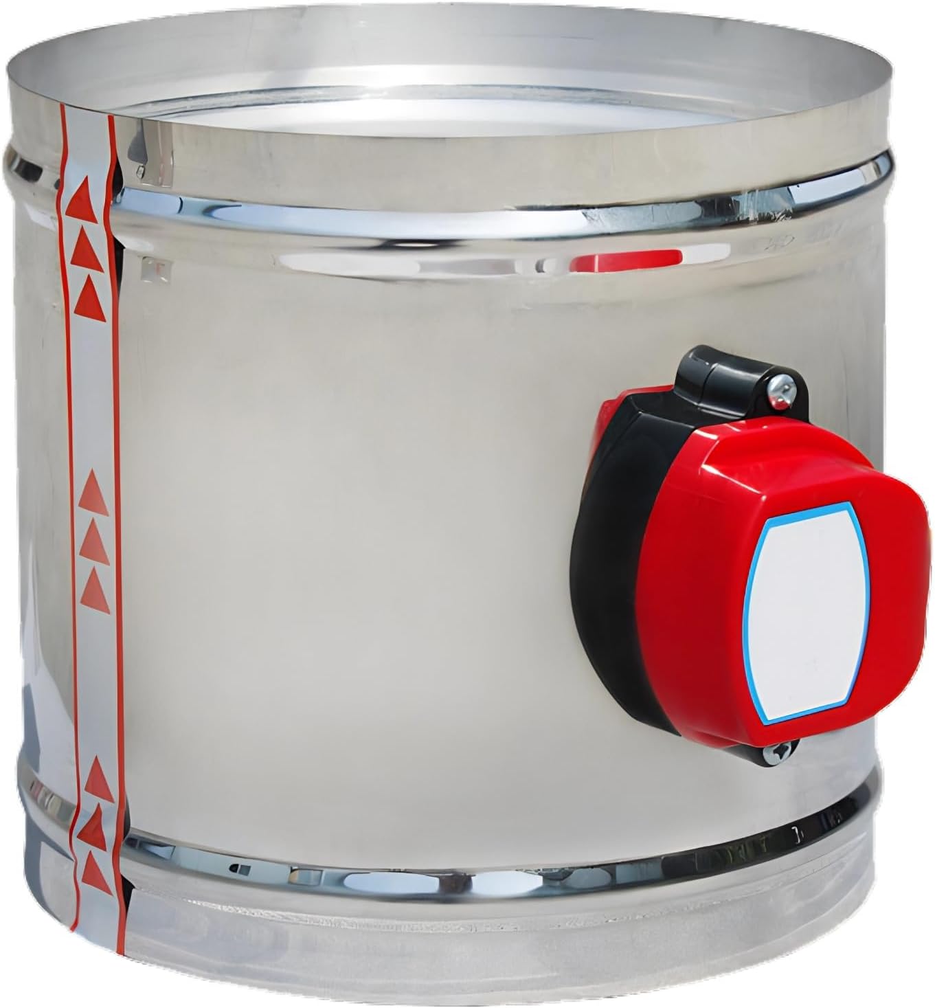 8 Inch Electric Hvac Duct Volume Damper, 201 Stainless Steel Air Control Valve, 7.9 In Diameter, Electric Control Backdraft Damper
