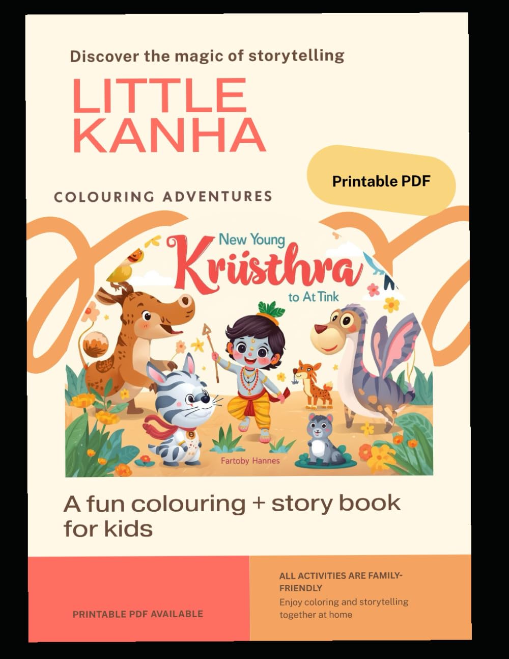 Little Kanha – Colouring & Story Book: krishna