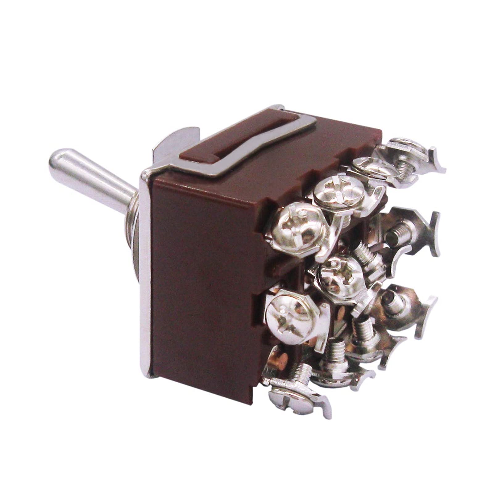 Interruptor basculante de Palanca Resistente con Bota 15A 250V 3 Posiciones 12 terminales interruptores de Palanca ON-Off-ON