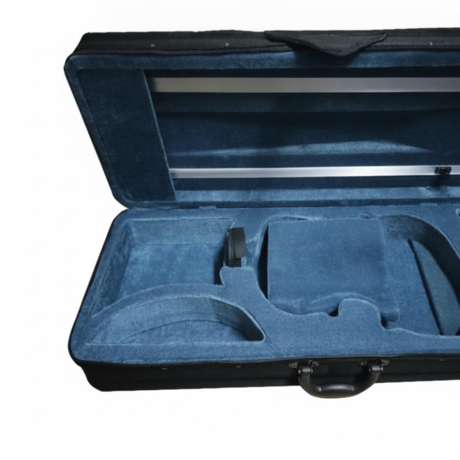Custodia per Violino Custodia Rigida Astuccio Scatola Valigetta con Compartimenti per Archetti E Accessori Fodera Morbida Schiuma Coperchio, 3/4