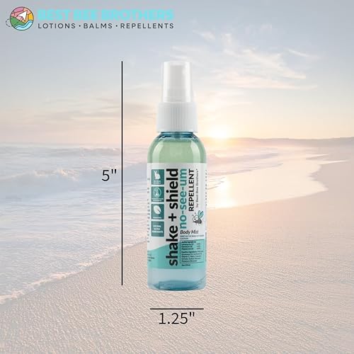 Miniatura 5 de Best Bee Brothers Shake + Shield No-See-Ums Gnat Spray  Spray corporal no graso fabricado con ingredientes a base de plantas, 2 onzas (paquete de 2)