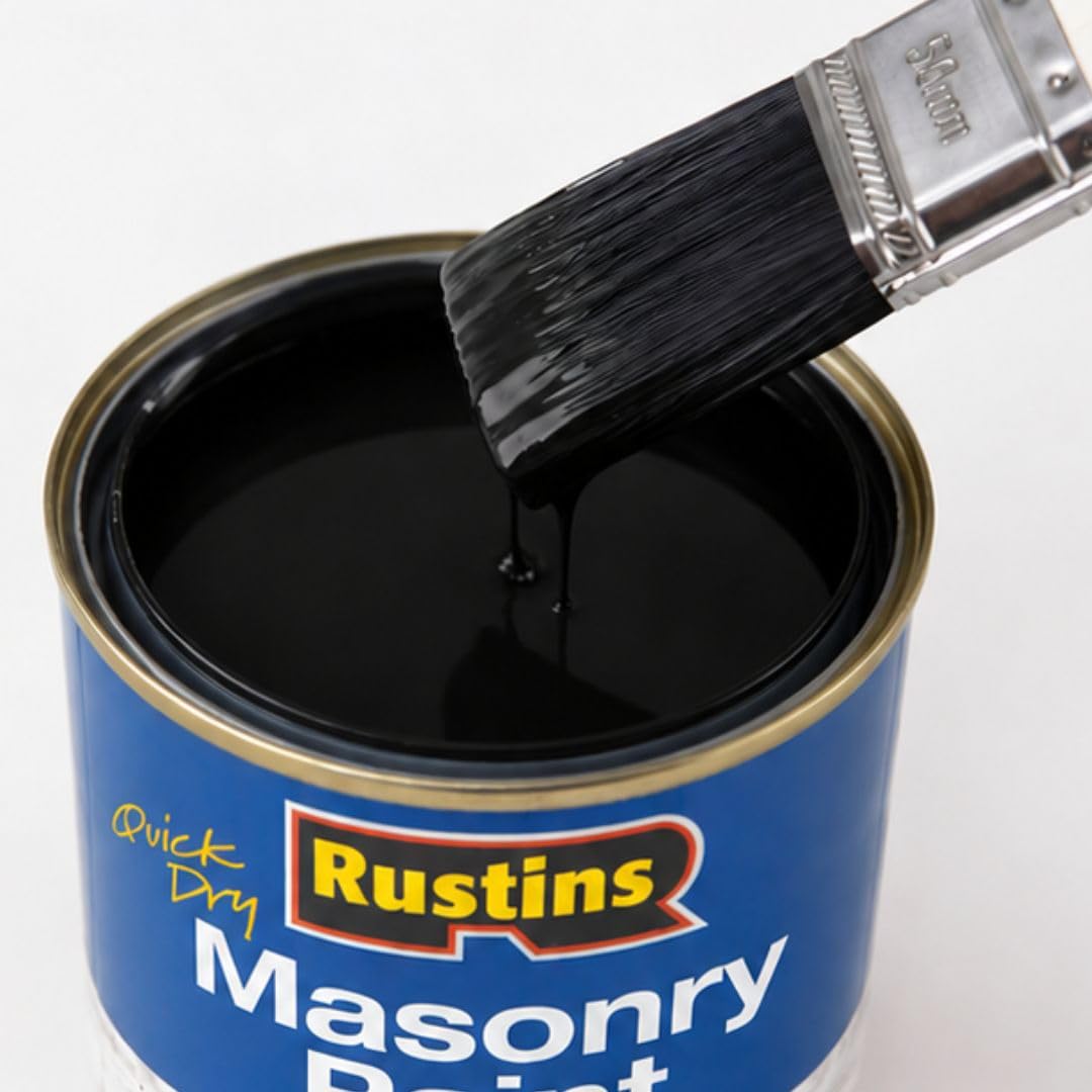 Rustins Maspb500 - peinture maçonnerie noir, 500 ml