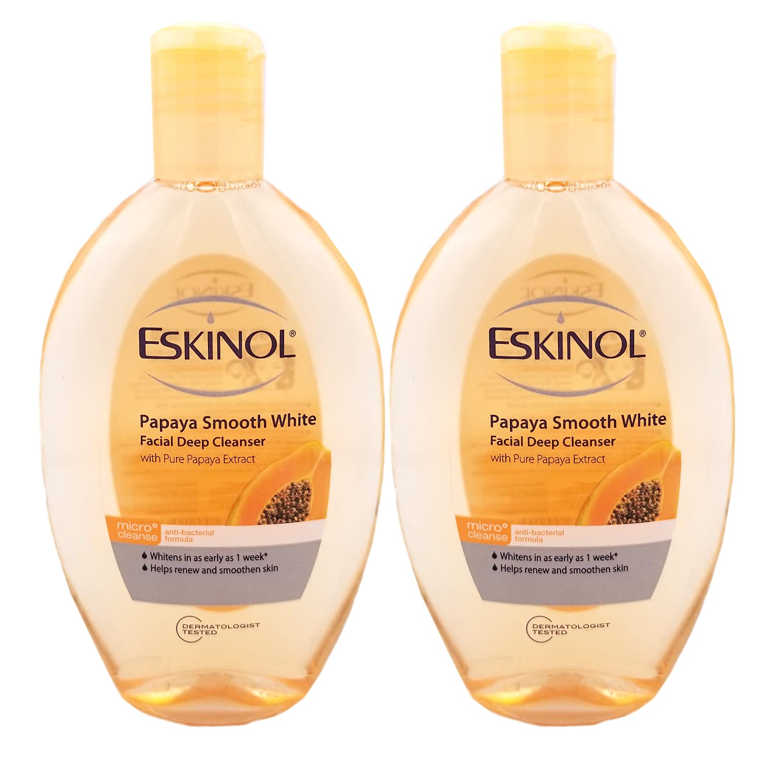 Eskinol Papaya Facial Cleanser 225 milliliter- Pack of 2
