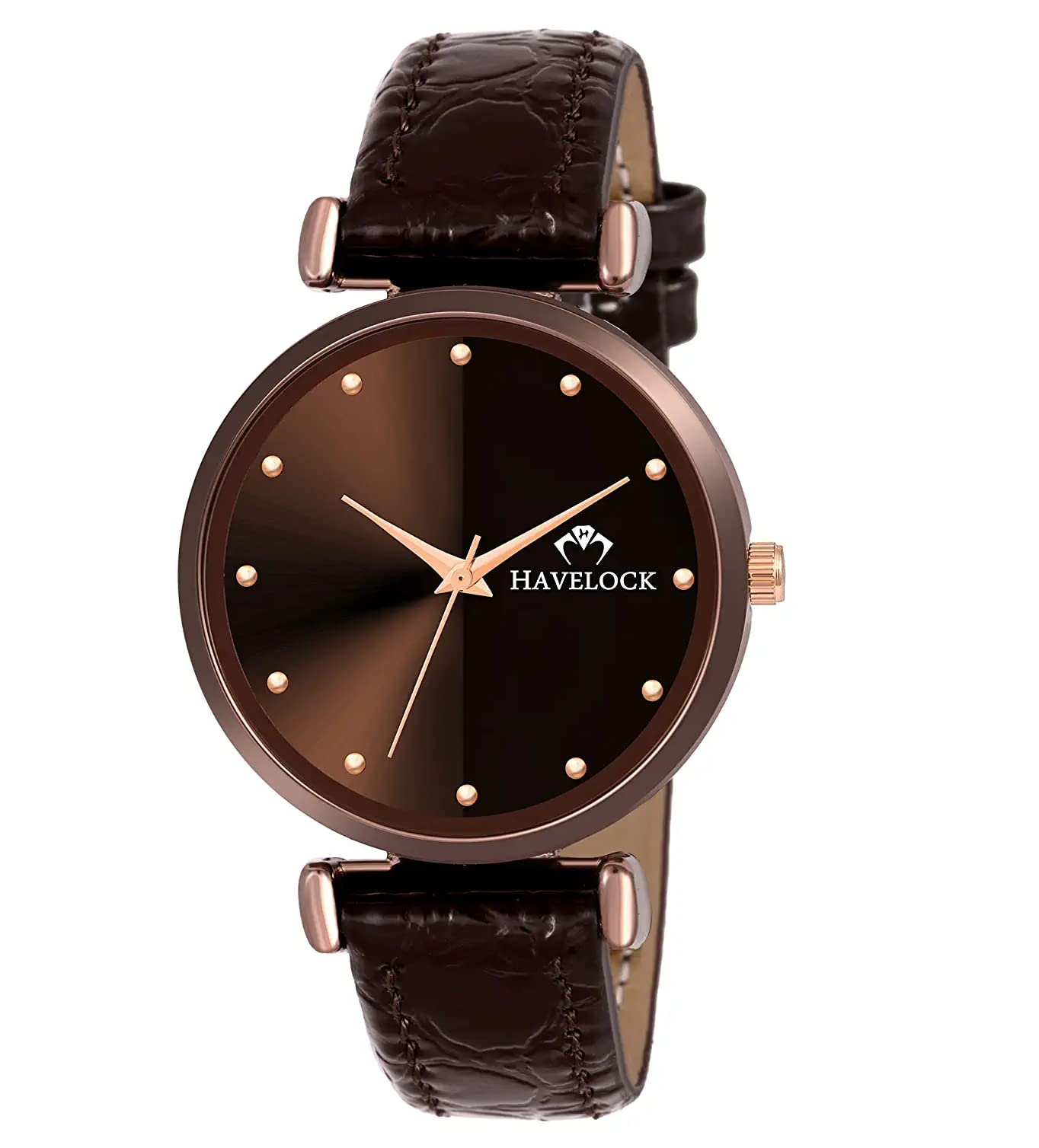 Havelock Analog Womens Watch Black Dial Black Colored Strap