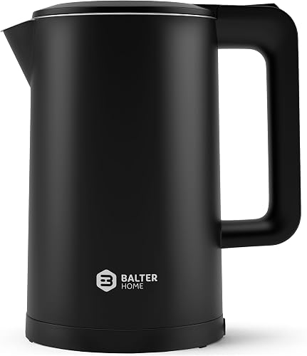 Balter Bouilloire électrique, Bouilloire inox, 1,7 l, design à double paroi, ket
