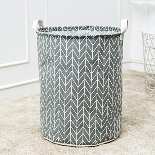 Laundry Basket Foldable Laundry Hamper Waterproof Canvas Clothes Storage (C)