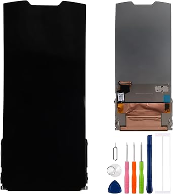 Replacement LCD Display Touch Screen Digitizer Assembly Compatible with Moto Razr 2019 XT2000-1/2020 XT2017-4 6.9" with ToolsBlack