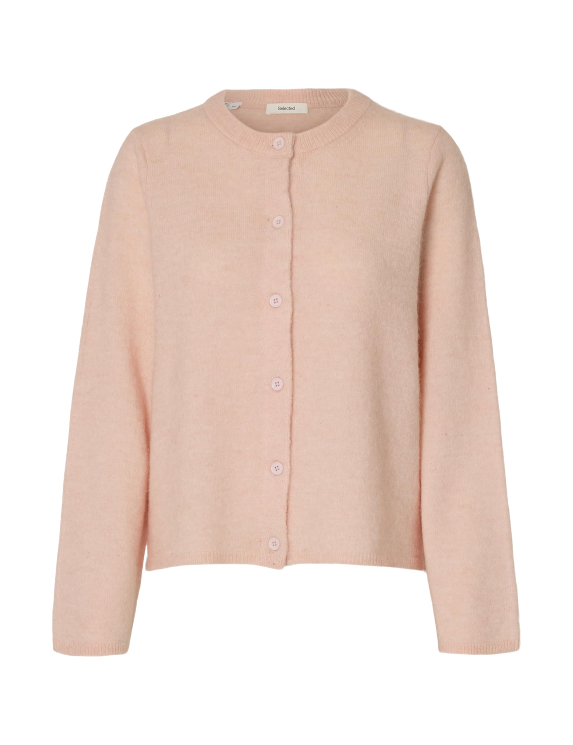 SELECTED WOMEN Slflulu New LS Knit Cardigan Noos, Pale Dogwood, M