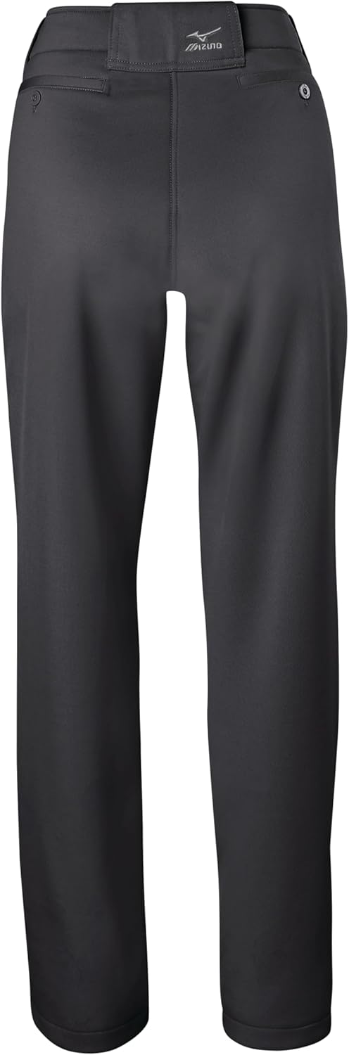 Mizuno Adult Women's Full Length Fastpitch Softball Pants With Hemmed Open Bottom, Charcoal, Small - Image 2