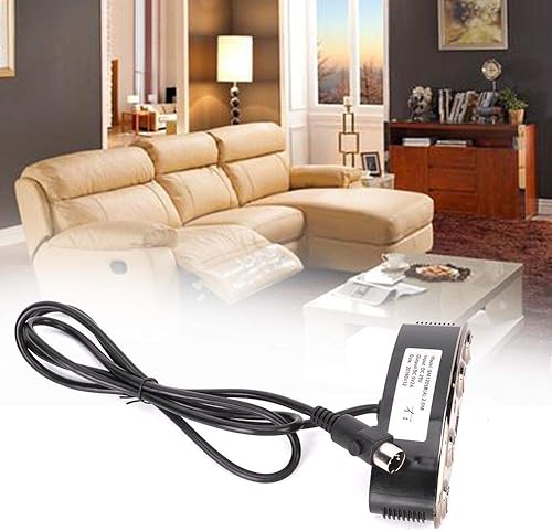 Miniatura 2 de Zerodis Control remoto eléctrico reclinable de mano, botón de control manual con silla de 5 pines, reemplazo remoto para sillón reclinable eléctrico