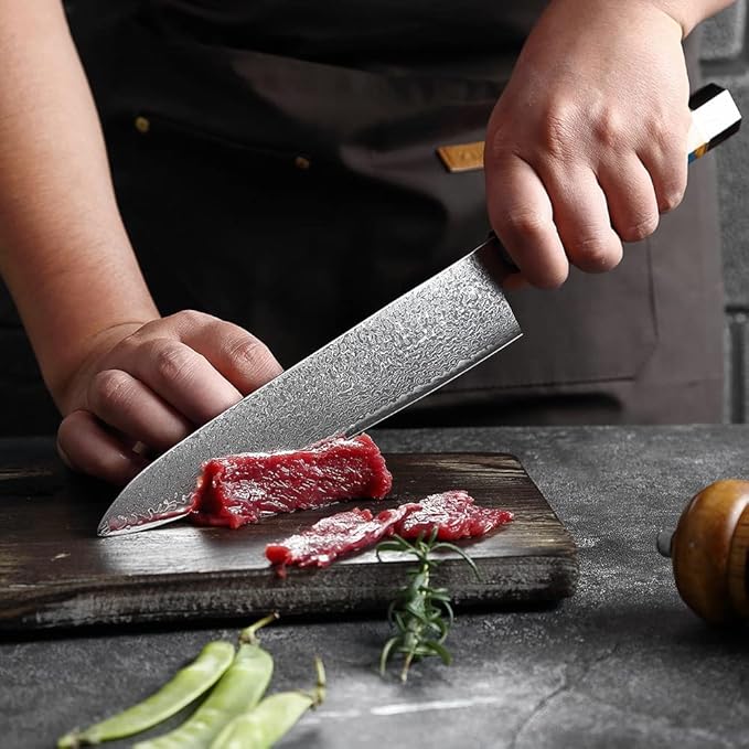 Set Cuchillos Cocina 2 Piezas Acero Inoxidable Forjado miniatura 5