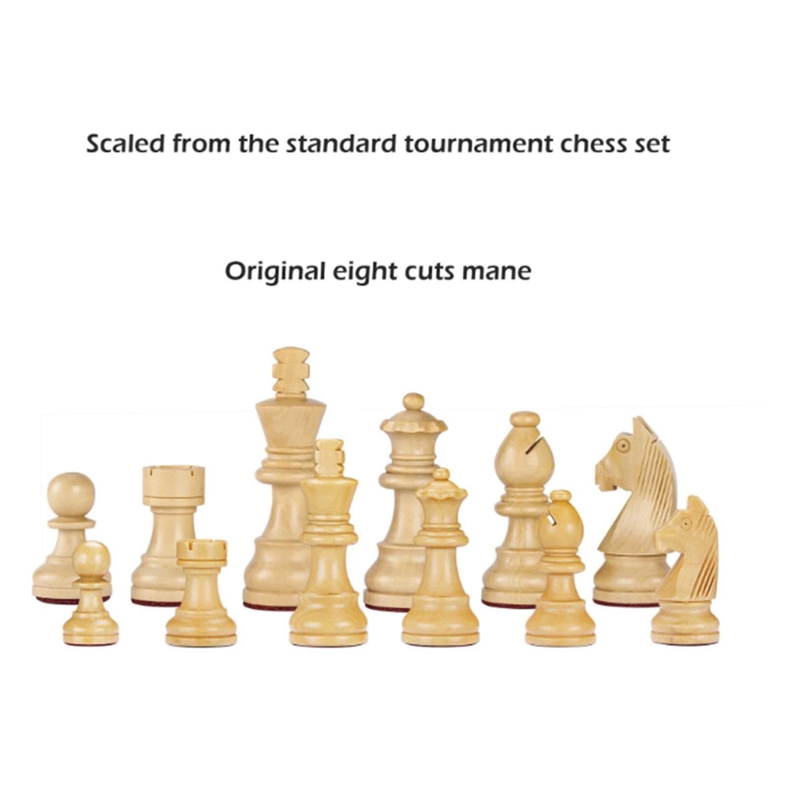 Set di scacchi in pelle arrotolabile con pezzi degli scacchi in legno | Scacchiera portatile, gioco da tavolo for il tempo libero da viaggio all'aperto(Blue)