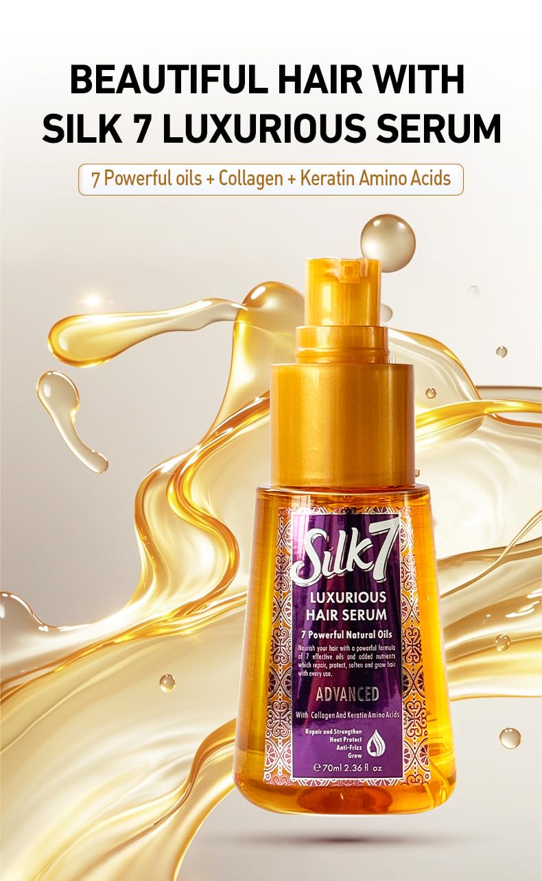 Luxurious Hair Serum Repair Strengthen Collagen Keratin Amino Acids Batana oil Rosemary oil Argan oil Jojoba Moringa clove oil Chinese Mint oil Heat Protection Anti-Frizz Grow 2.36 Oz/ 70ml