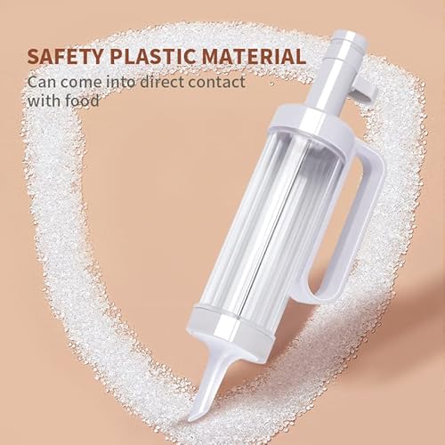 Cookie Press Gun Kit For Diy Biscuit Maker And Decoration With 12 Cooking Decorating Discs And 6 Funnel Icing Tips, Cookie Maker Machine For Christmas Party #TOP6