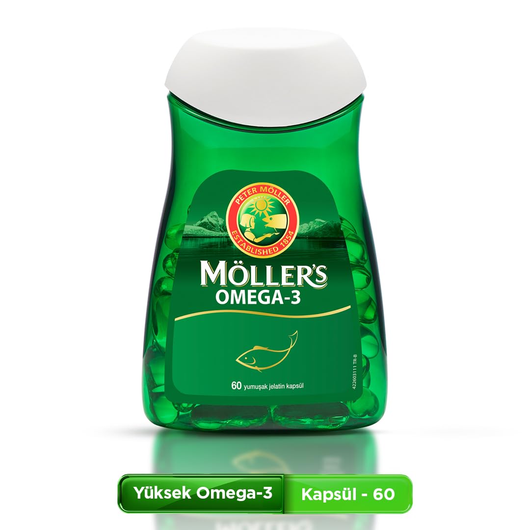 Möller's Omega 3 Kapsül 60 Adet; IFOS Onaylı, EPA 640 mg, DHA…