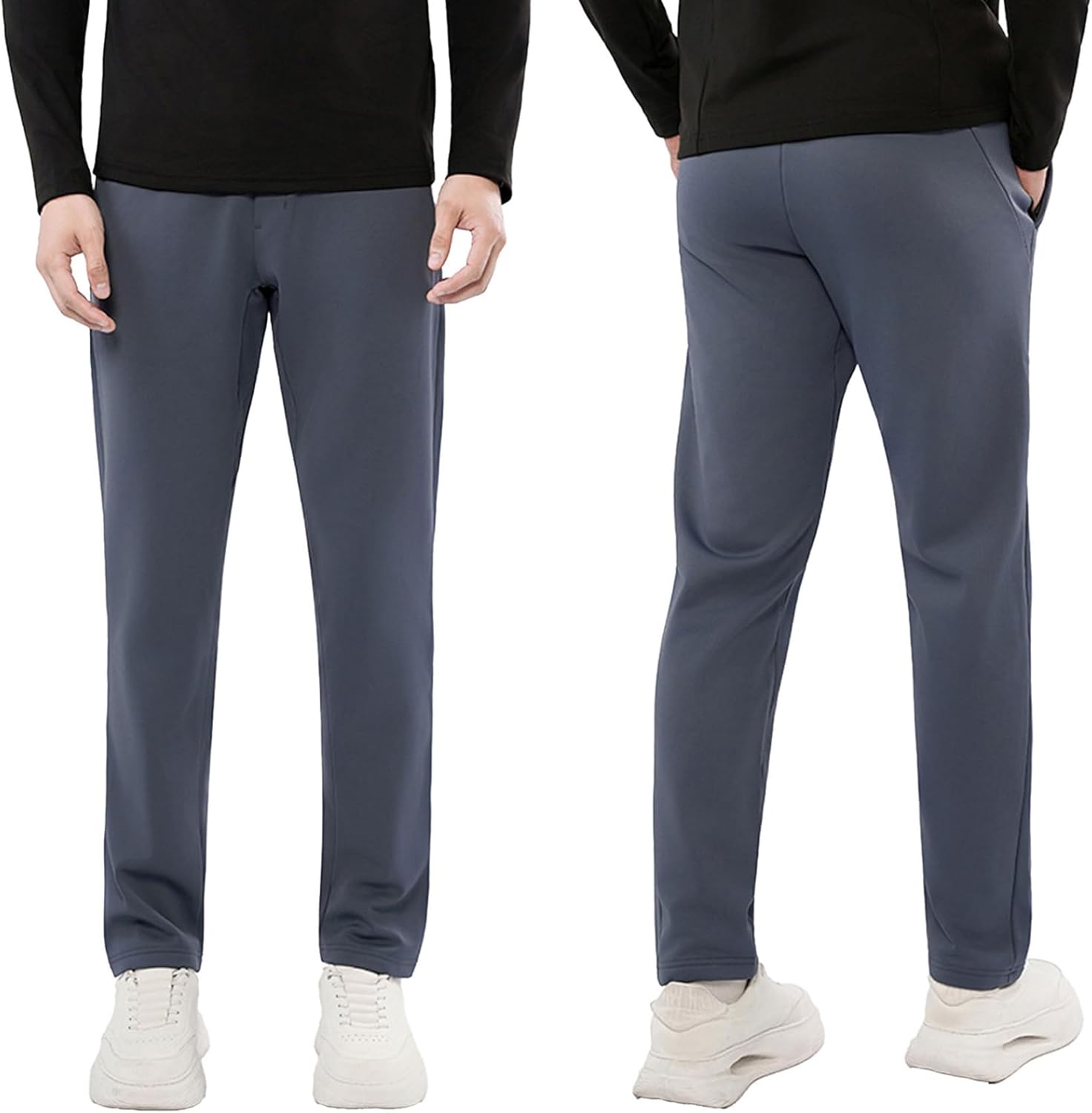 Linjinx Men's New Fall-Winter Golf Active Outdoor Straight-Fit Business Trousers, Top Material Comfort Airy