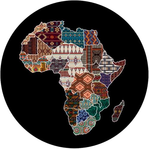 Miniatura 3 de Africa Map  African Pattern Pride Traditional Ethnic Print PopSockets Standard PopGrip