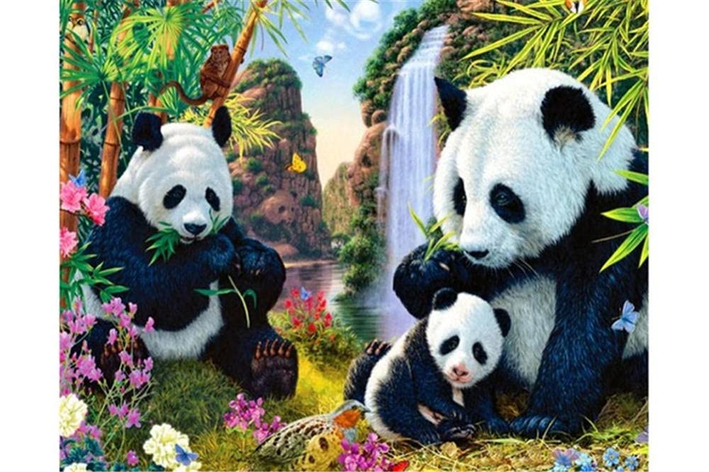 DIY 5D Diamant Malerei Set 'Baby Panda' – Voll Drill, 25x25 Cm, Inkl. Werkzeug & Zubehör