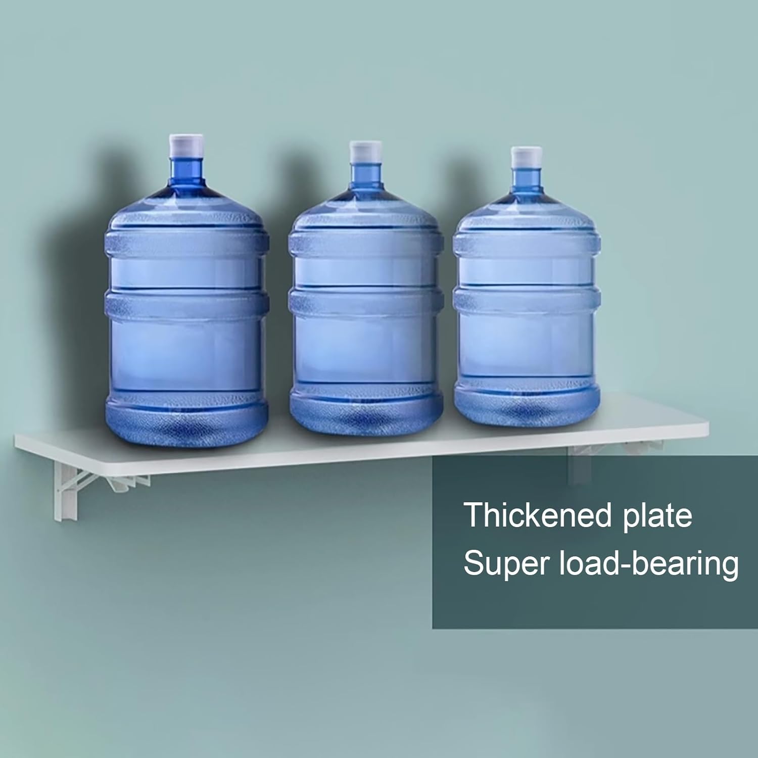 Wall Mounted Folding Table Sturdy Drop Leaf Desk SpaceSaving Wood Floating Desk for Small Apartments Ideal for Study Bedroom & Kitchen Heavy Duty Bracket Included