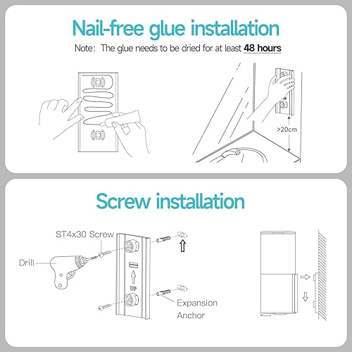 Miniatura 7 de AIKE Dispensador automático de jabón líquido para montaje en pared para el hogar y el baño comercial, 13.5 onzas, IPX7, impermeable, acero