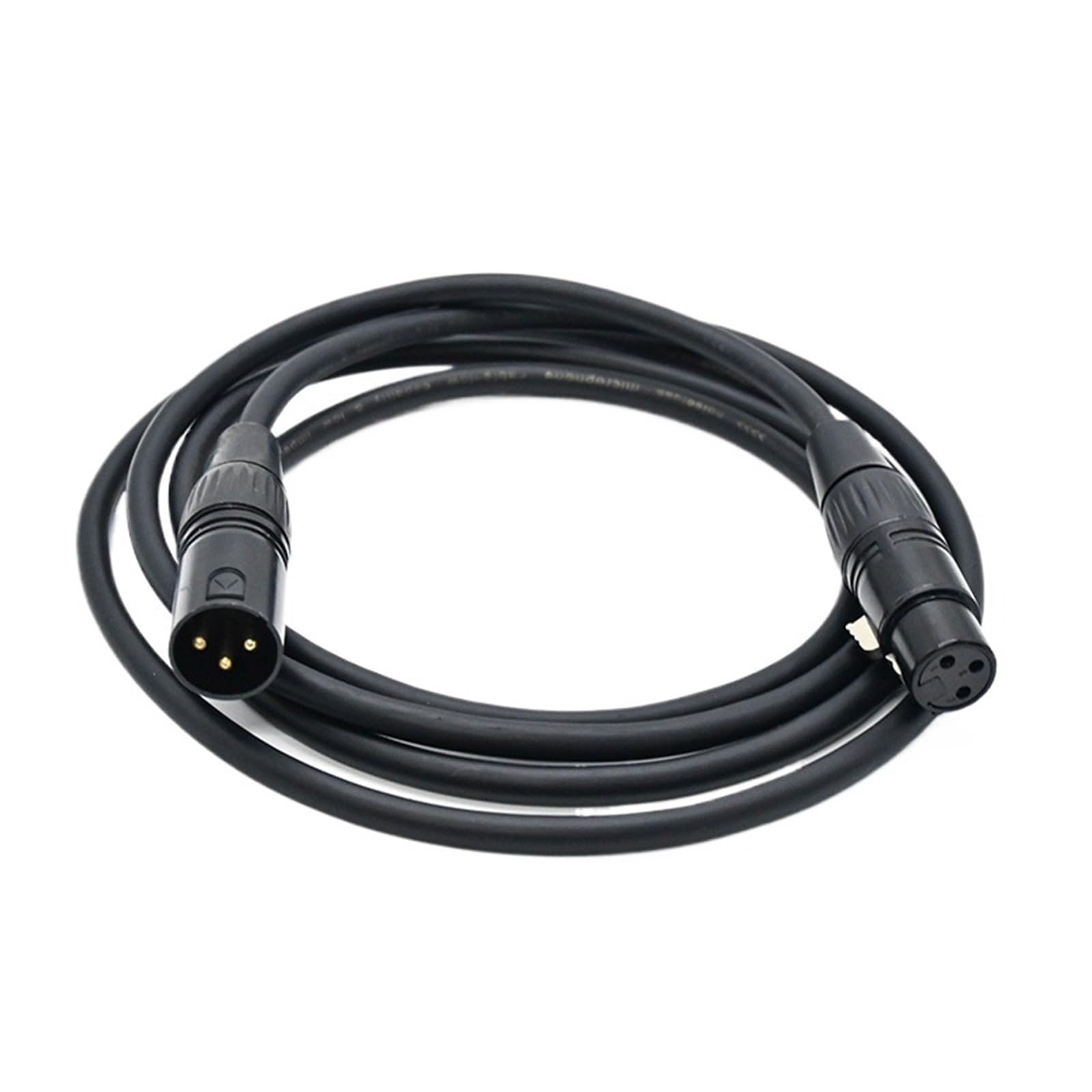 Kabel 3-biegunowy, 110 omów, 0,5/1/1,5/2/3/5/10 m, wtyczka na gniazdo, 3-biegunowy kabel przyłączeniowy DMX512 do oświetlenia scenicznego i sprzętu DJ-a (1 m)