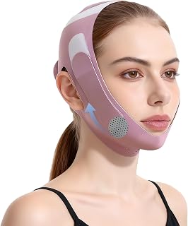 AWSOLAR V Line Mask Double Chin Reducer, Reusable Chin Strap for Sleeping, Jawline Shaper, Double Chin Eliminator for Women