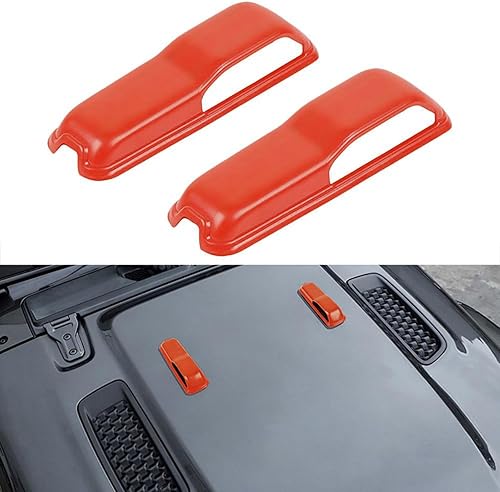 Cubierta de bisagra del capó del motor, accesorios de decoración externa para Jeep 2018-2021 WrangIer J-LU J-L Sport Sahara Freedom Rubicon