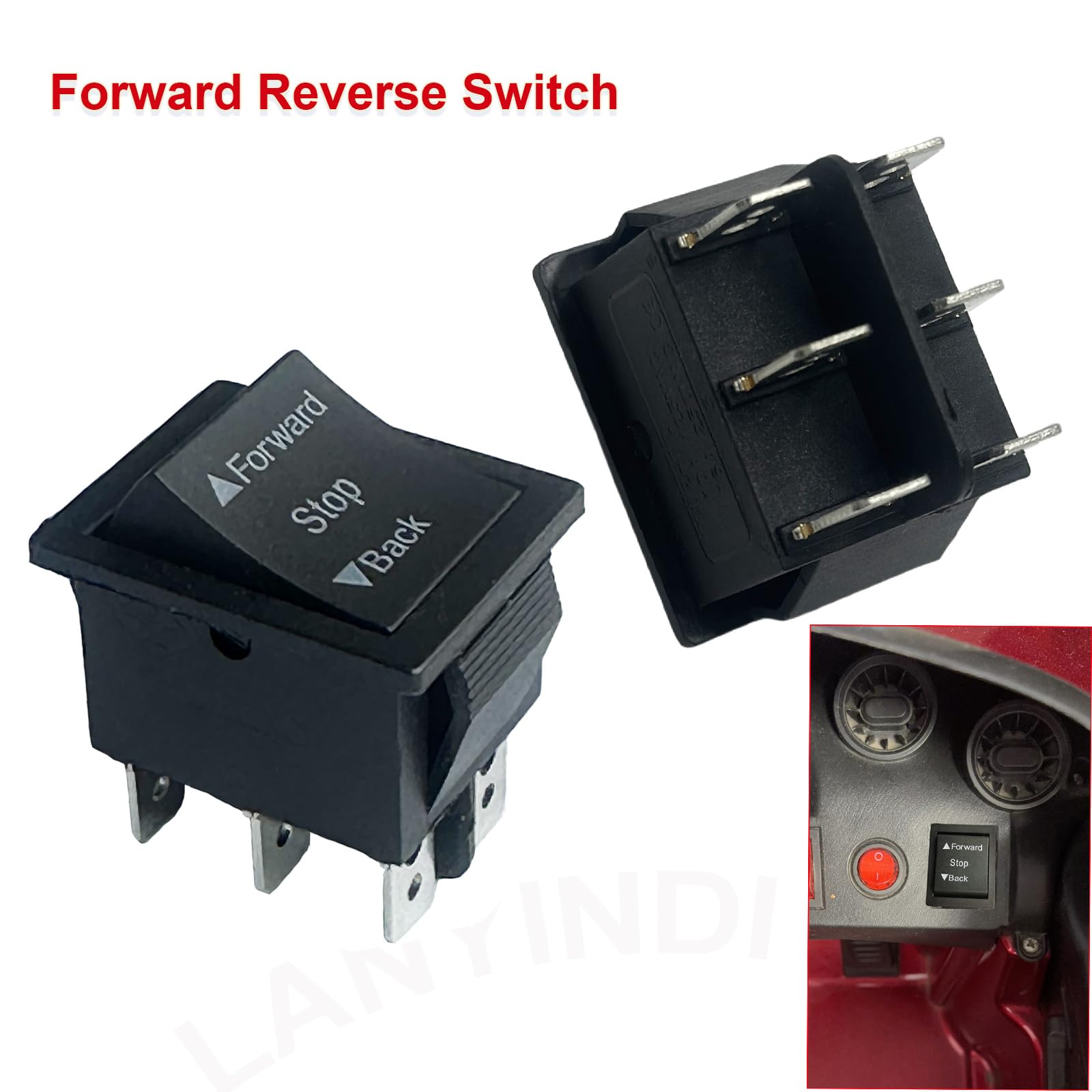 Amazon.com: 2 Pcs 6V 12V 24V Forward Reverse Switch for Power