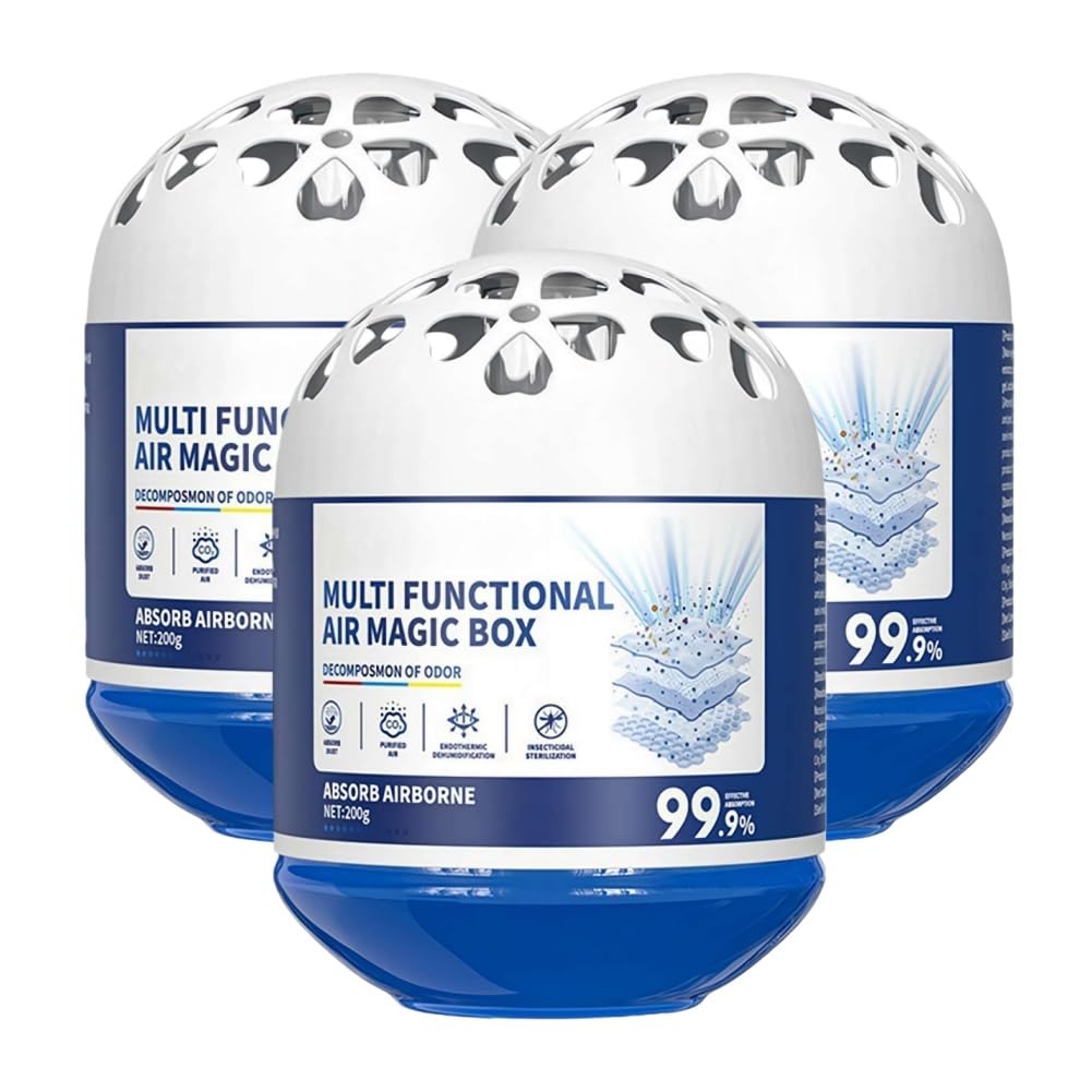 3 cajas mágicas de eliminación de polvo de purificación de aire para interiores