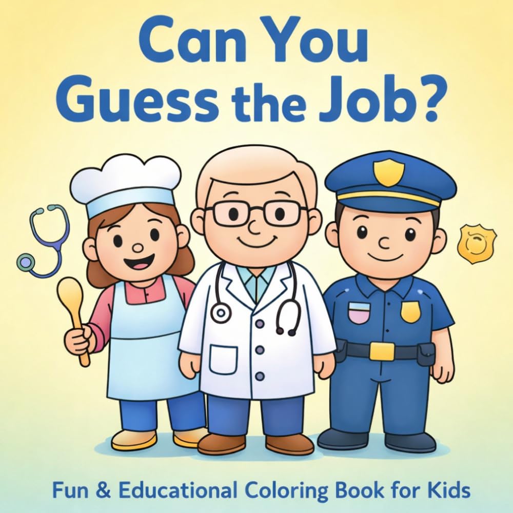 Can You Guess the Job?: Fun & Educational Coloring Book for Kids