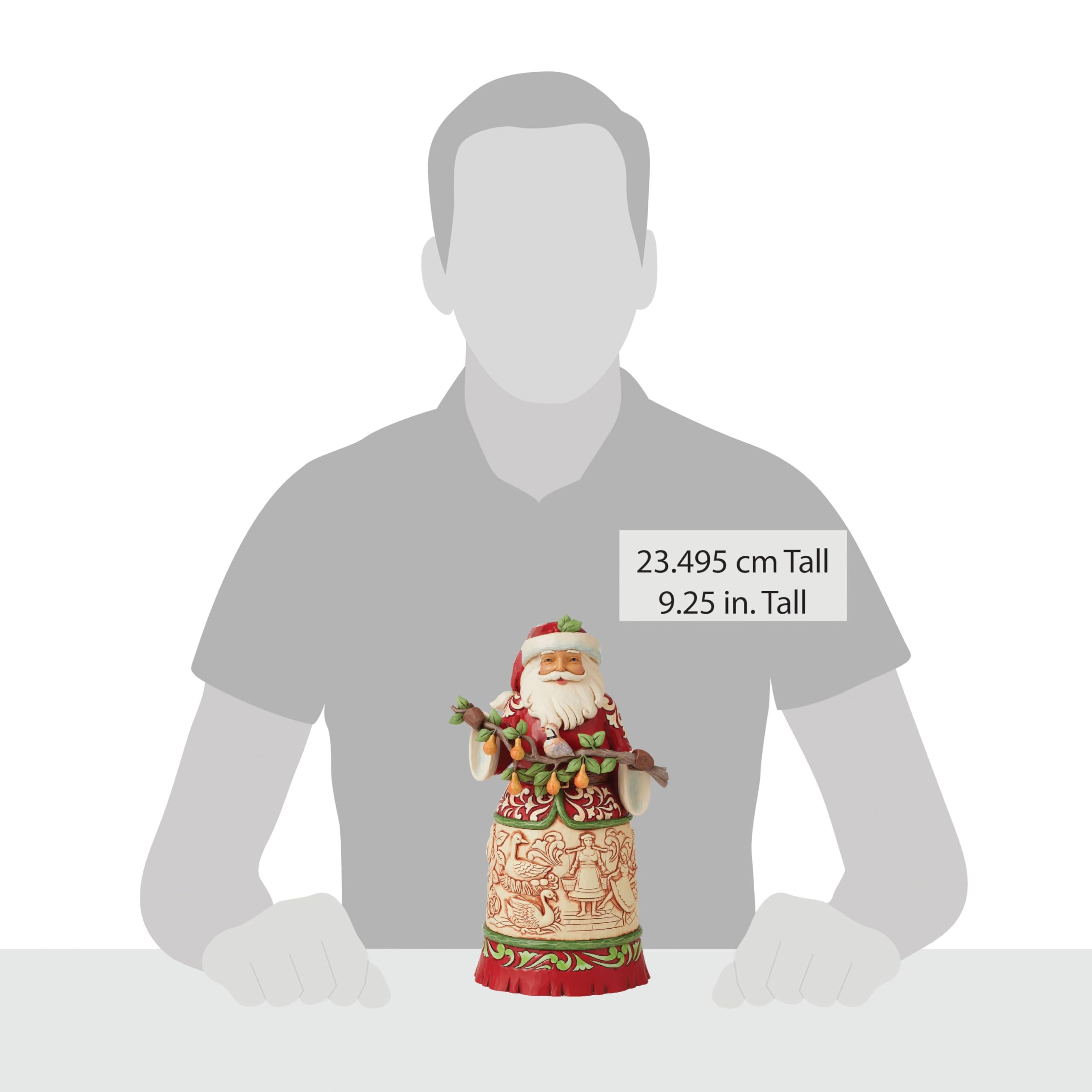 Enesco Heartwood Creek by Jim Shore 12 Days Of Christmas Santa Figurine, Red and Multicolored, height 23.5cm - Image 4