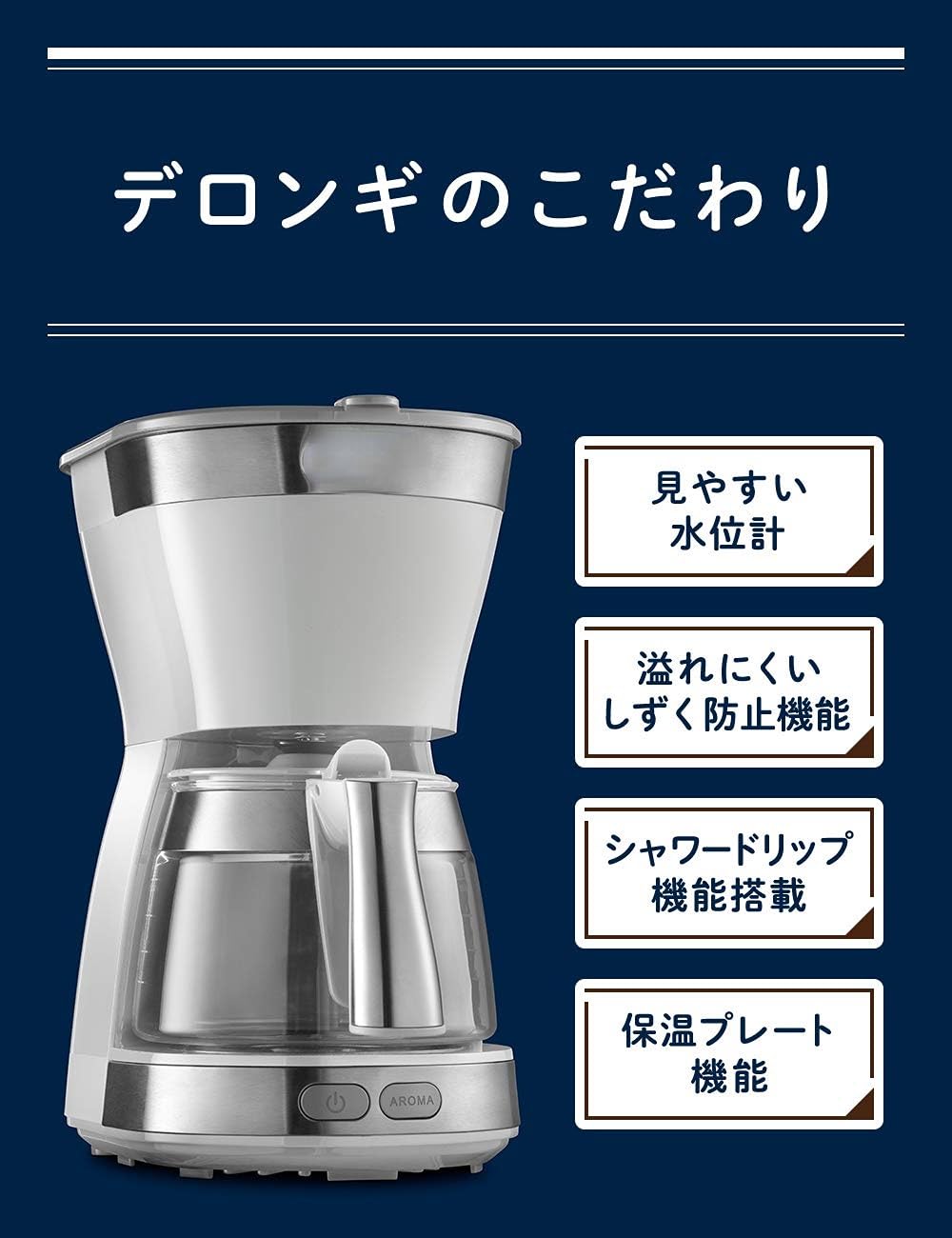 Amazon | ドリップコーヒーメーカー アクティブ ICM12011J-W