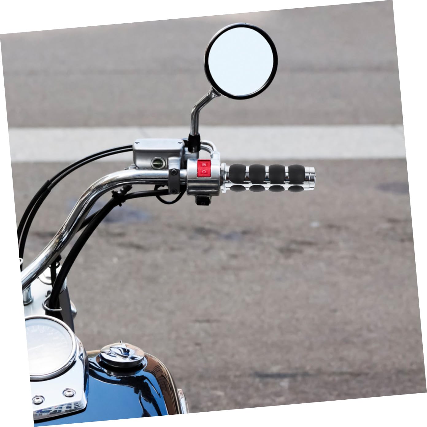 Poignées de Guidon de Moto Antidérapantes, Paire en Alliage D'aluminium