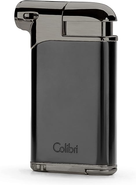 Colibri Pacific Soft Flame Lighter | Pipe Lighter | Premium metal construction | Works With Butane ( Is Not Included) | Nice Elegant Gift Box | Two Year Warranty