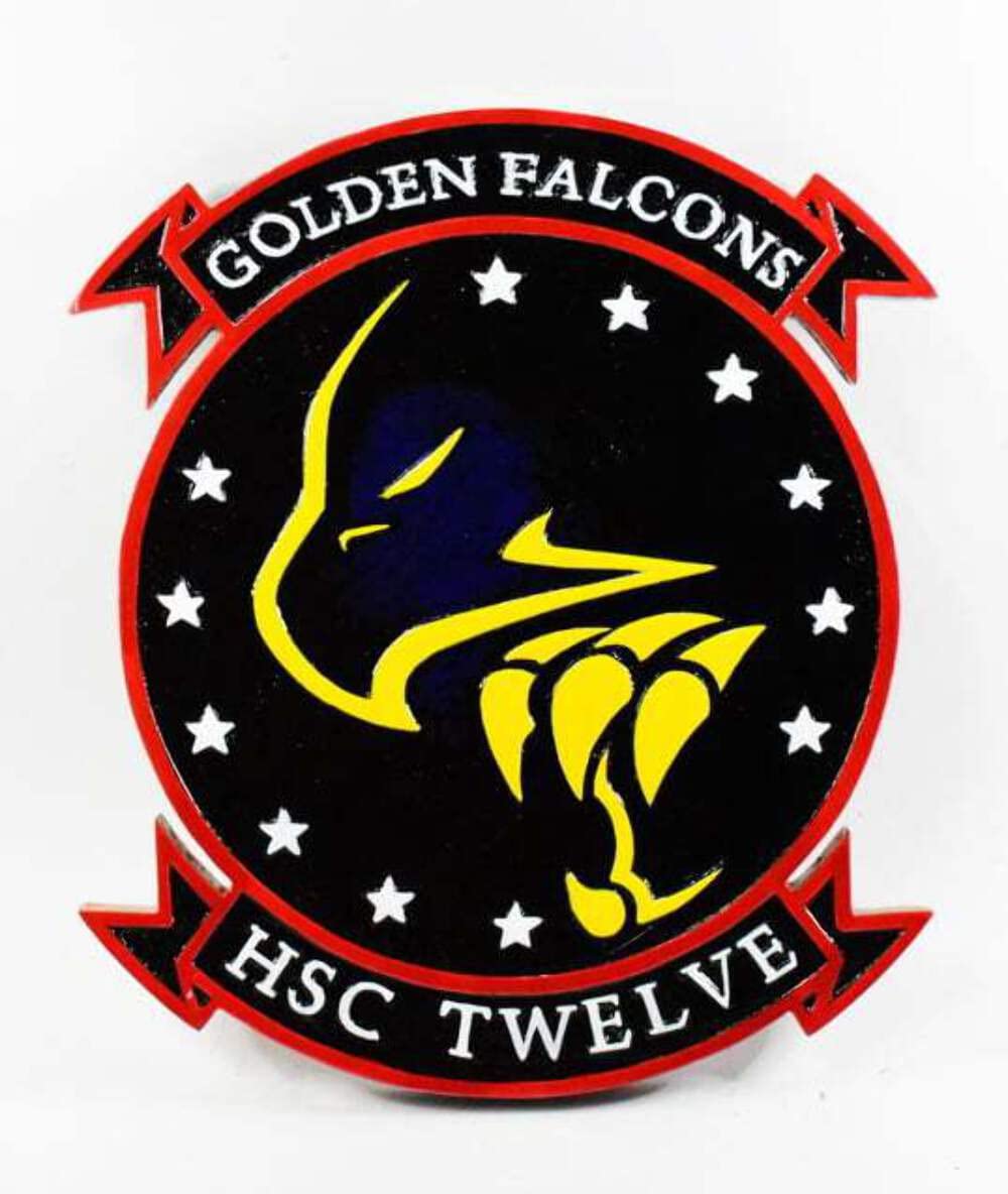 HSC-12 Golden Falcons Plaque,14
