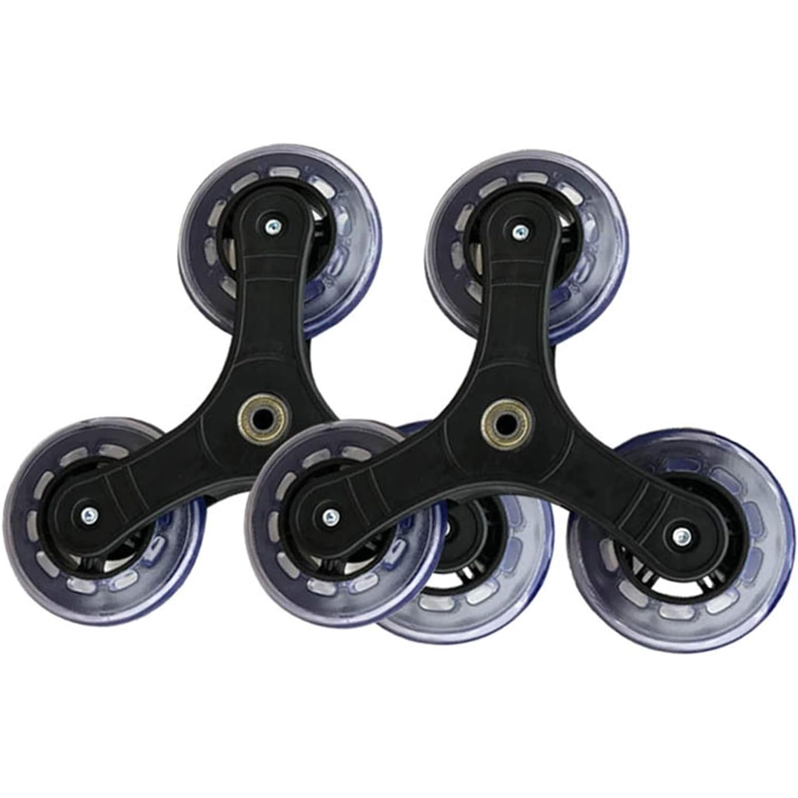 2pcs Shopping Cart Stair Climbing Triangle Replacement Casters - Grocery Shopping Cart Three-Wheel Stair Climbing Hardware