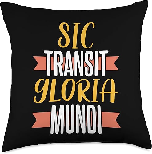 Vista 4 de Dark Academia Sic Transit Gloria Mundi Ideal for Students Throw Pillow