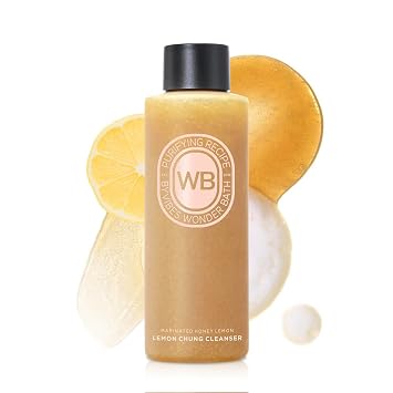 BYVIBES Wonder Bath Lemon Chung Bubble Cleanser, Gentle BHA PHA LHA Foaming Face Wash for Oily & Combination Skin, Exfoliating Gel to Foam Facial Cleanser, Daily Korean Skincare, 6.76 Fl Oz / 200 mL