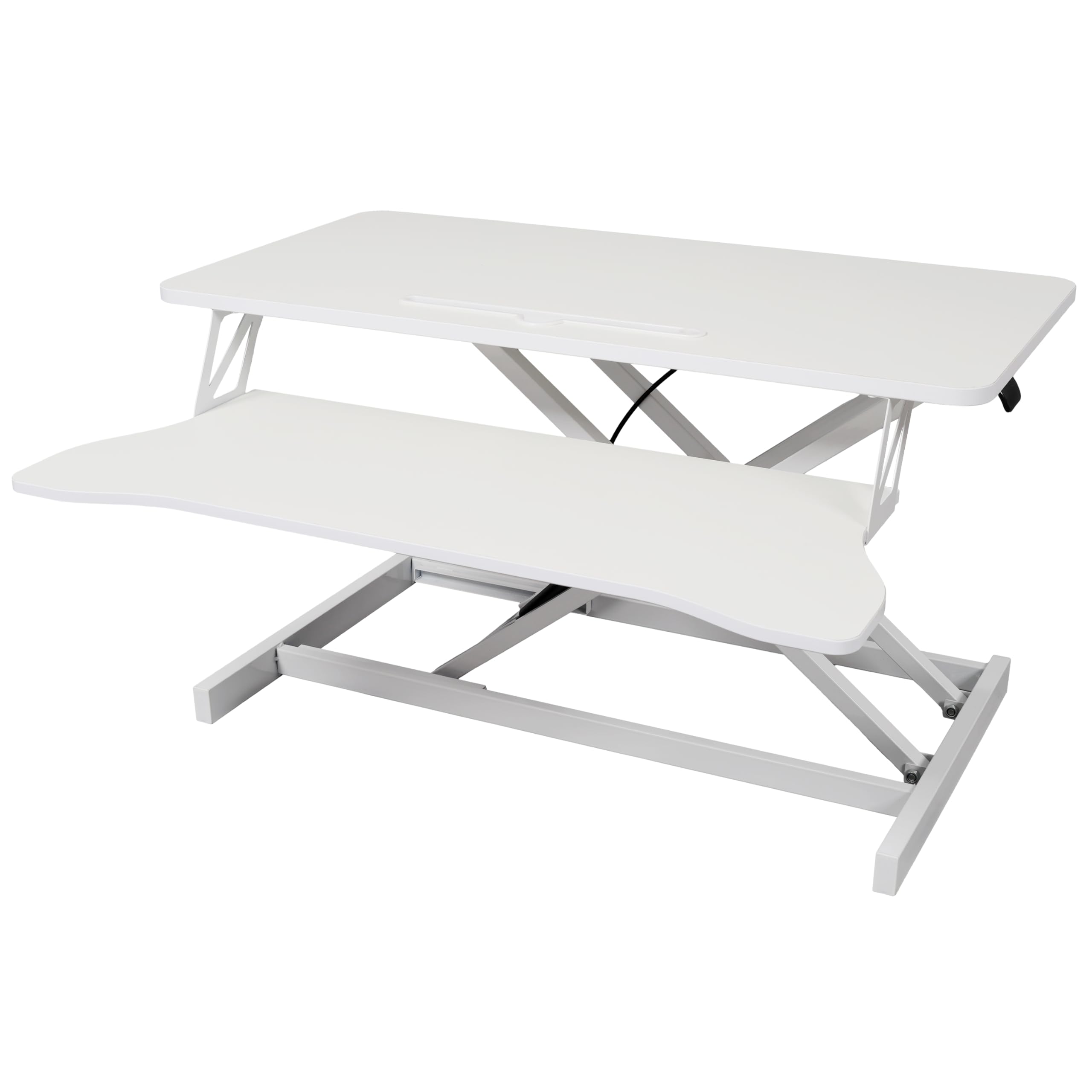 Standing Desk Converter 31 Inch Sit to Stand Desk with Wide Keyboard Tray Height Adjustable Stand Up Desk — view 5