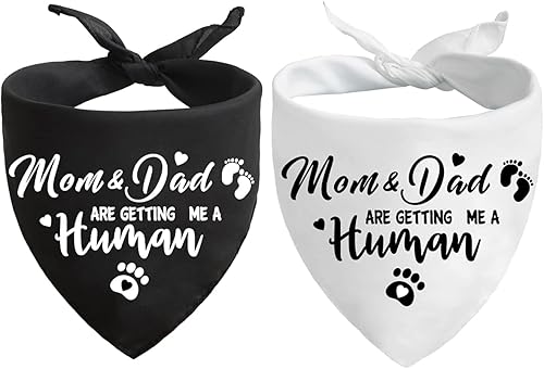 Miniatura 10 de Guess What My Mom is Pregnant, Bandana para perro con anuncio de embarazo, accesorio para fotos de revelación de género, accesorios para decoración