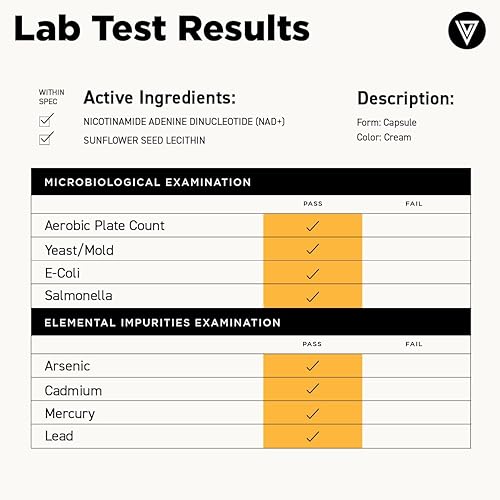Miniatura 3 de Vital Vitamins Suplemento NAD - NAD+ (dinucleótido de nicotinamida y adenina) para hombres y mujeres - Fabricado con entrega liposomal - Soporte